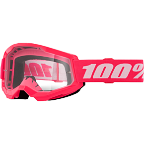 100-PERCENT Strata 2 Goggle Pink Clear Lens
