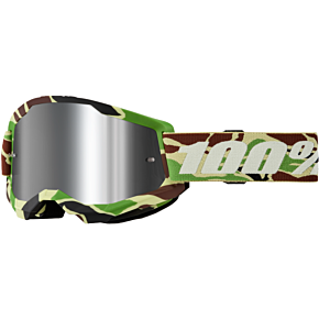 100-PERCENT Strata 2 Goggle War Camo Mirror Silver Lens