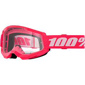 100-PERCENT Strata 2 Junior Goggle Pink Clear Lens