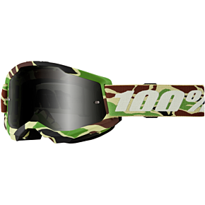 100-PERCENT Strata 2 Sand Goggle War Camo Smoke Lens