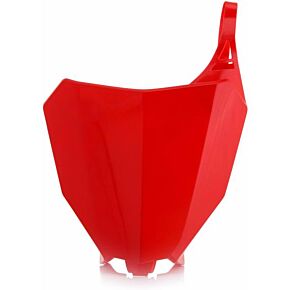 Acerbis Front Number Plate Red