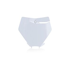 Acerbis Front Number Plate White Ktm