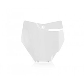 Acerbis Front Number Plate White