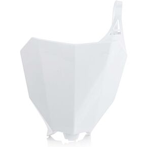 Acerbis Front Number Plate White
