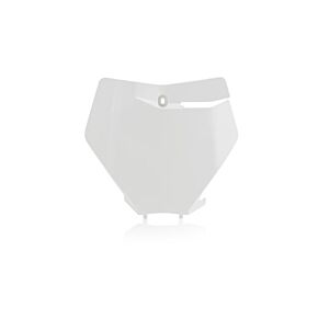 Acerbis Front Number Plate White