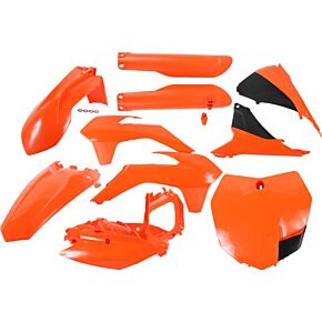 Acerbis Full Plastic Kit Orange/black
