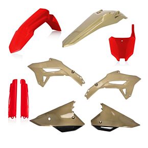 ACERBIS Full Plastic Kit Red/gold Hon
