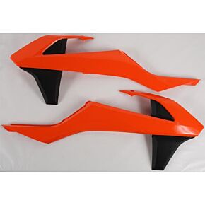 Acerbis Radiator Shrouds Orange/black