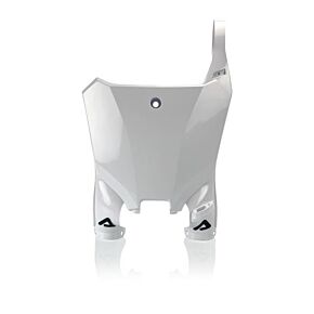 Acerbis Raptor Front Number Plate White Hon
