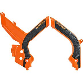 Acerbis X-grip Frame Guards Orange/black