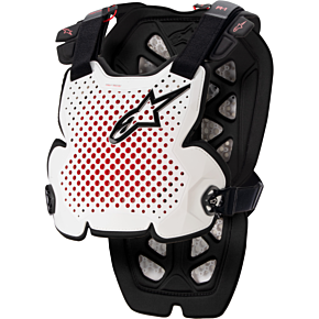 ALPINESTARS A-1 Chest Protector White/black/red Xl/2x