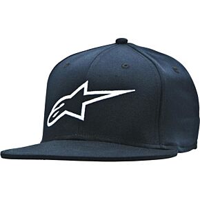ALPINESTARS Ageless Flat Bill Hat Black/white Sm/md