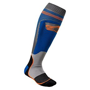 ALPINESTARS Mx Plus-1 Socks Blue/fluo Orange Lg