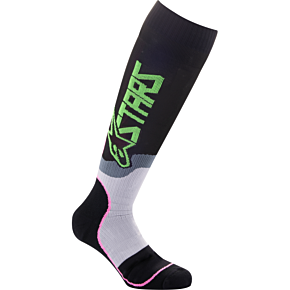 ALPINESTARS Mx Plus-2 Socks Black/green Neon/pink Fluo Sm