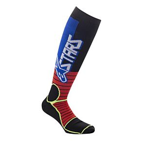 ALPINESTARS Mx Pro Socks Burnt Red/yellow Fluo/blue Sm