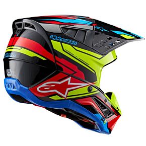 ALPINESTARS S-m5 Action 2 Helmet Blk/ylw Fluo/brt Rd Glossy 2x