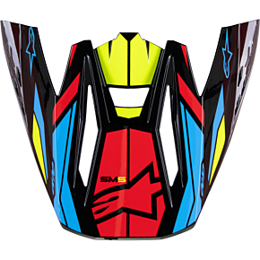 ALPINESTARS S-m5 Visor Action 2 Blk/ylw Fluo/brt Rd Glossy
