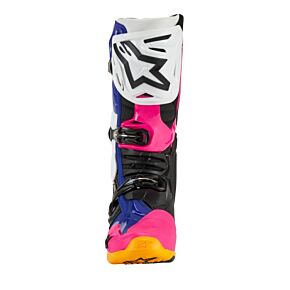 ALPINESTARS Tech 10 Boots Le Wht/dk Blu/pnk Fluo Sz 8