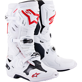 ALPINESTARS Tech 10 Supervented Boots White/bright Red Sz 13