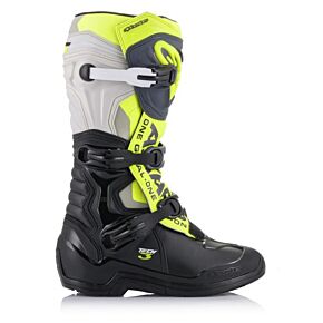 ALPINESTARS Tech 3 Boots Blk/cool Grey/ylw/fluo Sz 16