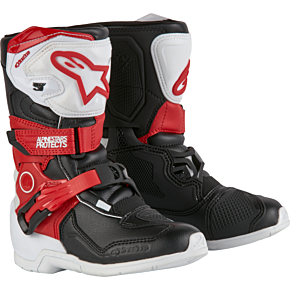 ALPINESTARS Tech 3s Kids Boots White/blk/bt Red Sz 10