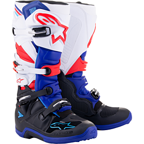 ALPINESTARS Tech 7 Boots Black/blue/red/white Sz 5