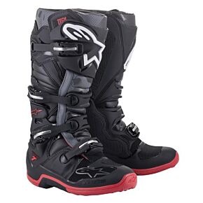 ALPINESTARS Tech 7 Boots Black/cool Grey/red Sz 12