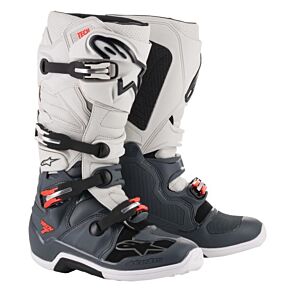 ALPINESTARS Tech 7 Boots Darkgry/lghtgry/red Sz 06
