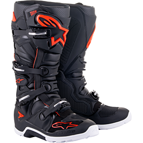 ALPINESTARS Tech 7 Enduro Boots Black/red Fluo Sz 5
