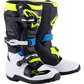 ALPINESTARS Tech 7s Boots Blk/enamel Blu/fluo Yel Sz 6