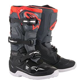 ALPINESTARS Youth Tech 7s Boots Grey/red Sz 04