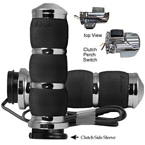 AVON Air Cushion Fbw Heated Grips 15-up Fltr Chrome