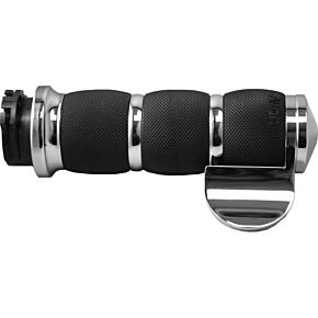 AVON Air Cushioned Grips W/cable Throttle Boss Chrome