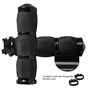 AVON Air Cushioned Grips W/throttle Boss 1" Black