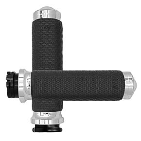AVON Cable Throttle Memory Foam Grip Chrome