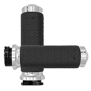 AVON Cable Throttle Memory Foam Grip Chrome