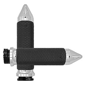 AVON Cable Throttle Memory Foam Grip Chrome