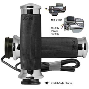 AVON Custom Contour Fbw Heated Grips 15-up Fltr Chrome