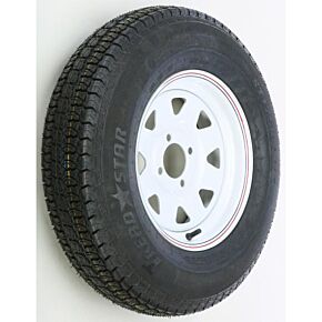 AWC Trailer Tire And Wheel Assembly White