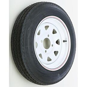 AWC Trailer Tire And Wheel Assembly White
