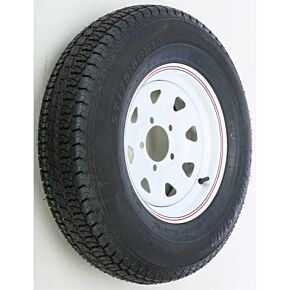 AWC Trailer Tire And Wheel Assembly White
