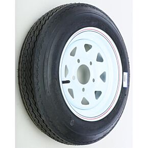 AWC Trailer Tire And Wheel Assembly White