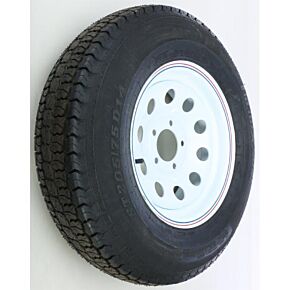 AWC Trailer Tire And Wheel Assembly White