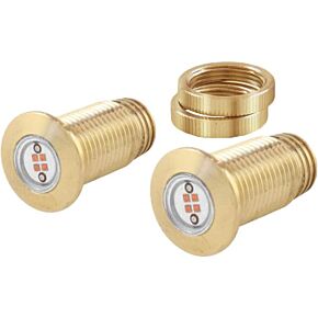 BAGGERNATION Lightning Boltz Red Led Brass