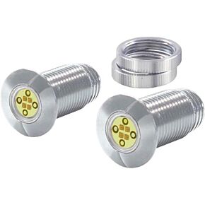 BAGGERNATION Lightning Boltz Whte/amber Led Chrome