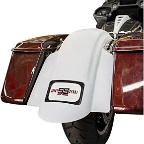 BAGGERNATION Swoop Short Sport Rear Fender W/black Plate Frame