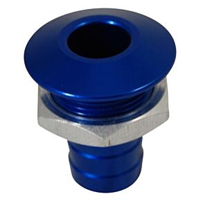 BLOWSION Billet Thru-hull Water Fitting Bilge Pump Outlet Blue