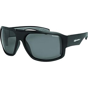 BOMBER Mega Bomb Eyewear Matte Black W/smoke Polarized Lens