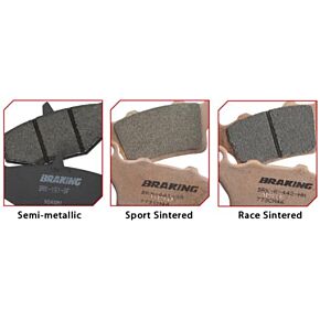 BRAKING Brake Pad Set Semi-metallic