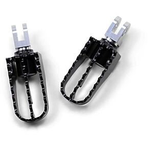 BURLY BRAND Mx Style Pass Foot Pegs Tri Black